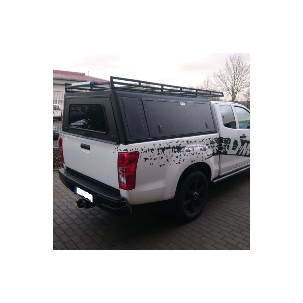Hardtop Explorer noir Isuzu D-Max Space-Cab 2012-2020 Alu-Cab robuste Hardtop Explorer noir Isuzu D-Max Space-Cab 2012-2020 Alu-Cab robuste